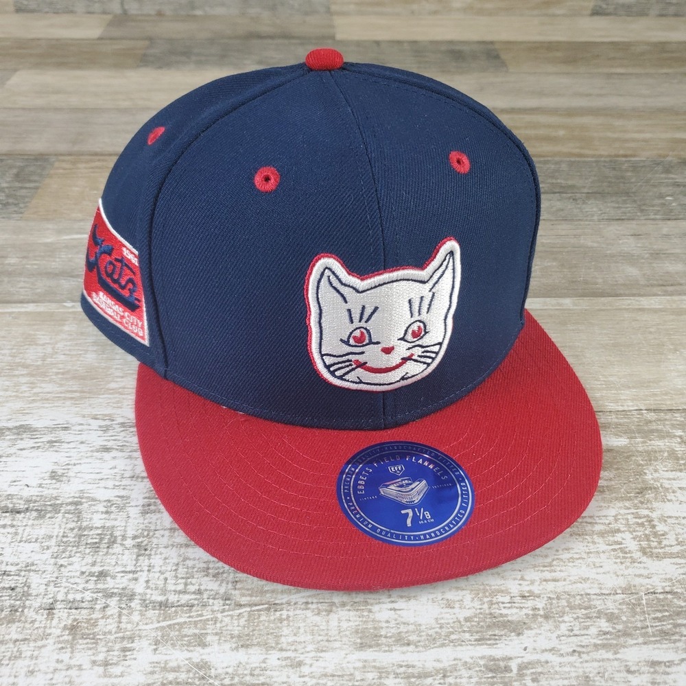 Ebbets Field Flannels Katz Fitted Hat 7 1/8 Kansas City Baseball Club